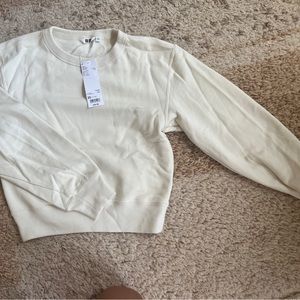 2 size small Uniqlo U Lemaire Sweatshirts NWT (cream) and EUC (brown)